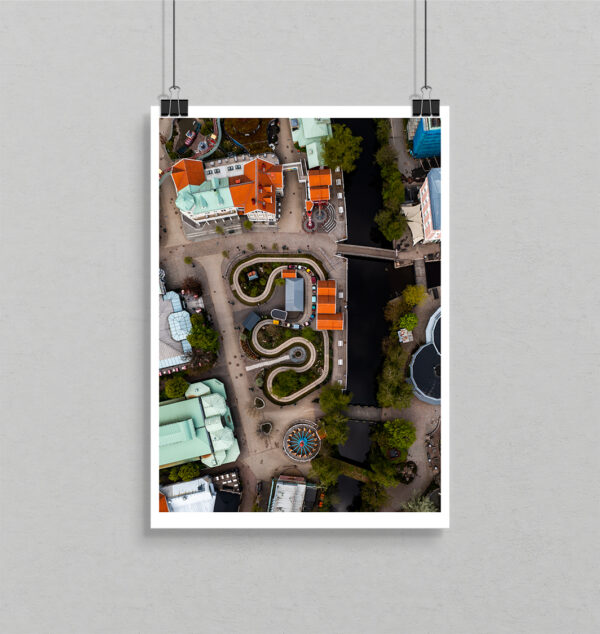 Grandpa's cars at Liseberg from above